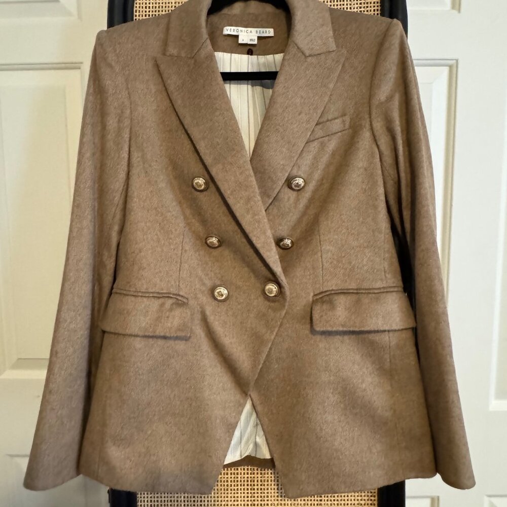 Veronica Beard Miller Dickey Jacket | Camel Wool | 8